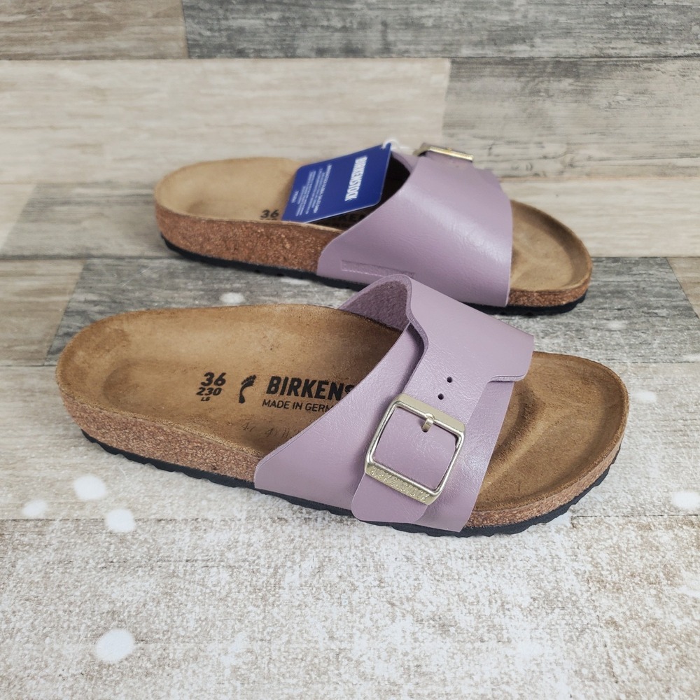 Birkenstock Catalina Womens Sandal Sz 5 Narrow EU 36 Graceful Faded Purple Birko